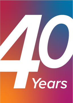 Maptek 40 years logo
