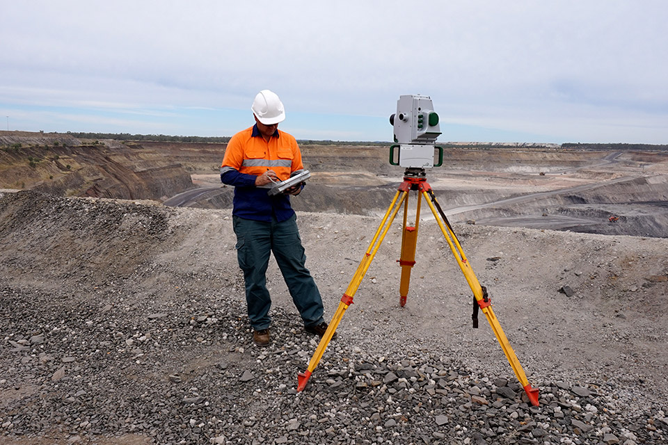 Maptek Long range laser scanner with survey grade scan data