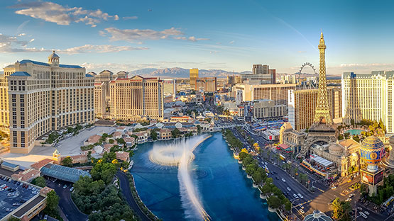 Hero image - skyline of Las Vegas