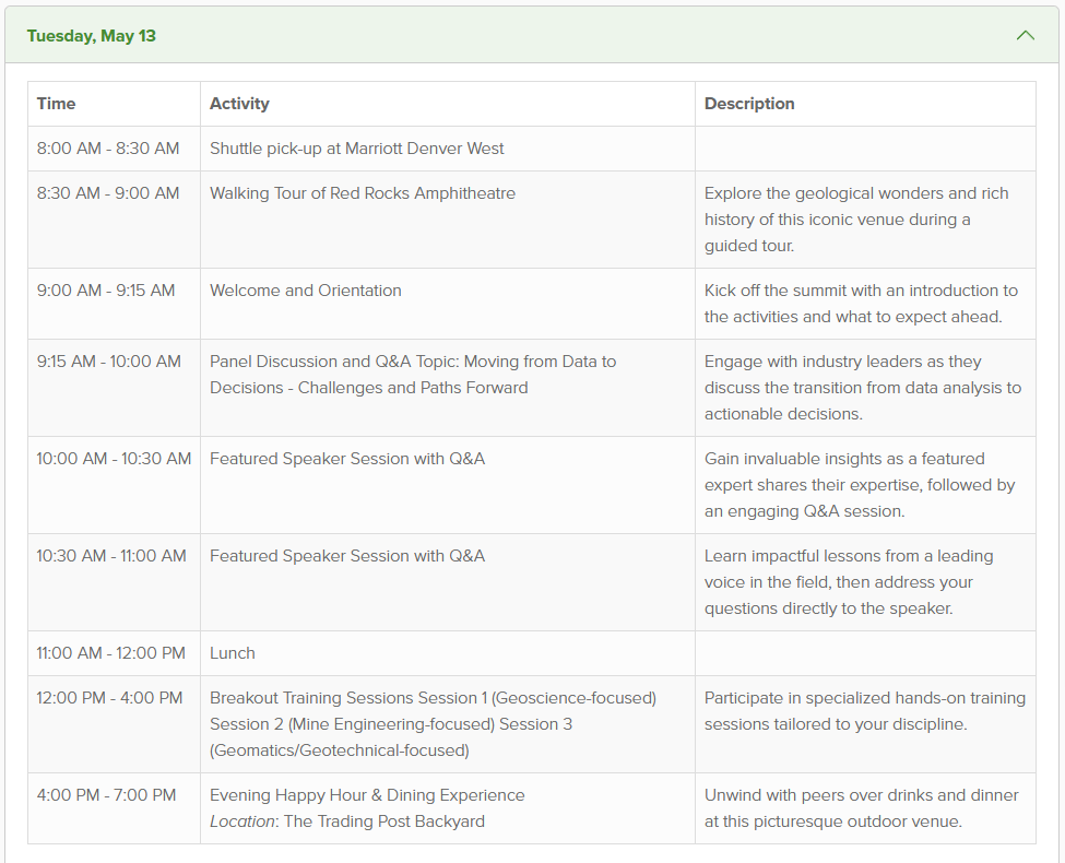 Course Program