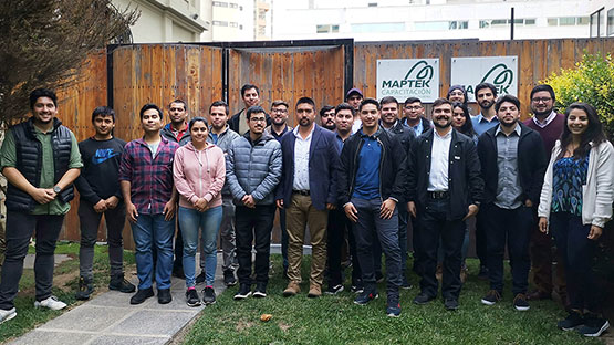 Estudiantes participantes de universidades de Chile