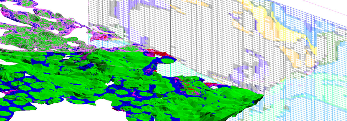 DomainMCF uses the full richness of geological information to provide better understanding of complex deposits.