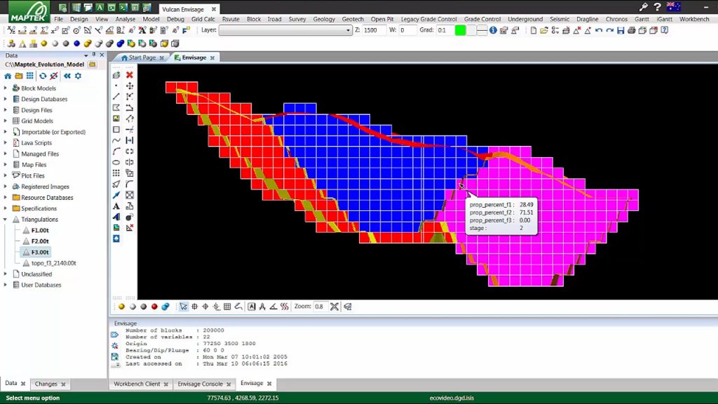 Vulcan-Evolution Interaction for Open Pit Scheduling