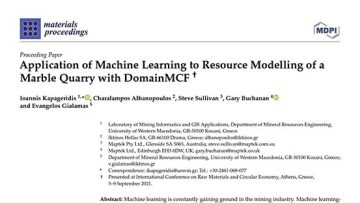 Maptek - Machine learning assisted domain modelling